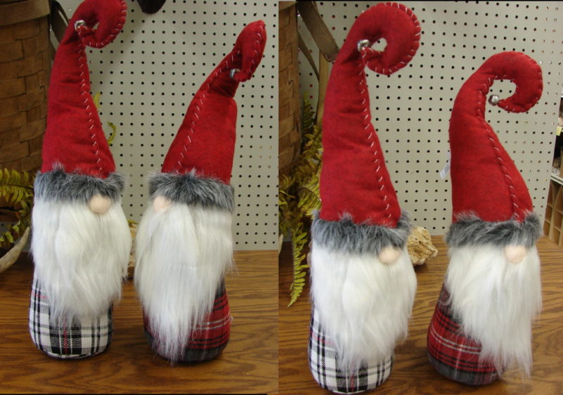 Scandinavian Gnome Hook Hat Plaid Brand New Danish Tomte Tomtar Mythological, Moose-R-Us.Com Log Cabin Decor