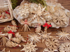 Scandinavian Straw Ornament Swedish Lodge Ornaments Tree Topper Garland