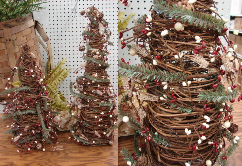 Primitive Twig Tree Pine Berries Pinecone Wrap 18 or 24&#8243;, Moose-R-Us.Com Log Cabin Decor