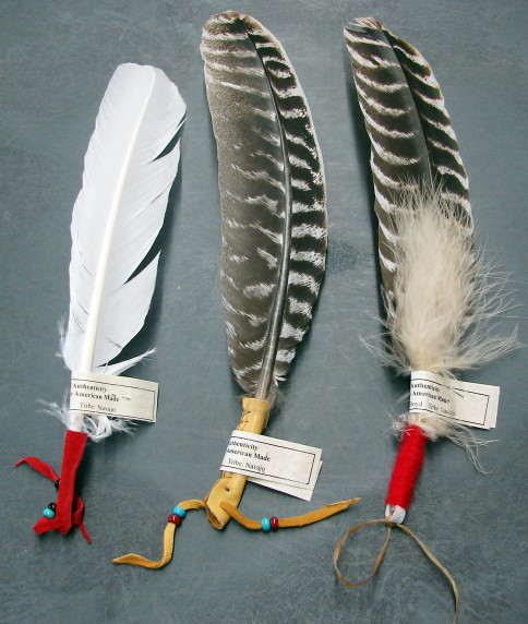 Ojibwe Navajo Indian Native American Smudge Prayer Feather Authentic Sage Cedar Bundles, Moose-R-Us.Com Log Cabin Decor