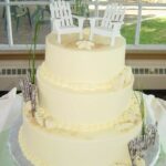 Adirondack Beach Chair Coastal Wedding Cake Topper Miniature Doll House - Image 8