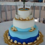 Adirondack Beach Chair Coastal Wedding Cake Topper Miniature Doll House - Image 11