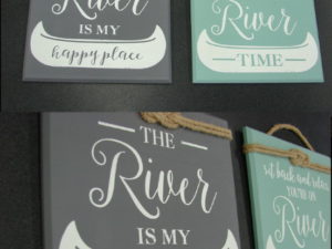 River Themed Wall Sign River Time Happy Place