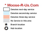 SpeeDee Delivery Map Key