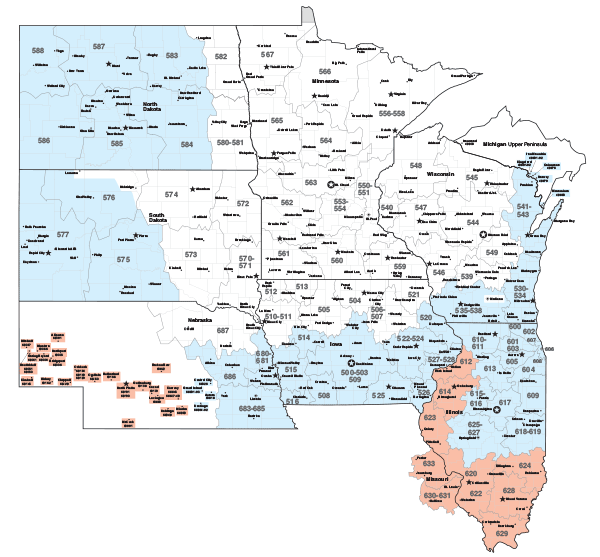 SpeeDee Delivery Area Map