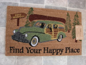 Heavy Duty Coir Find Your Happy Place Woody Car Entry Porch Door Mat Rug