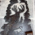 Handcrafted Rustic Antique Hand Saw Metal Art Pine Tree Unique - Image 7