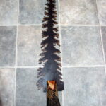 Handcrafted Rustic Antique Hand Saw Metal Art Pine Tree Unique - Image 4