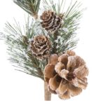 Snow Covered Pinecone Pine Pick Frost Cones