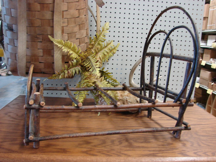 Vintage Bent Twig Adirondack Doll Bear Furniture Bed Chair Bench, Moose-R-Us.Com Log Cabin Decor