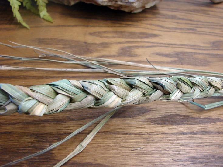 Authentic Ojibwe Indian Sweet Grass Braid Smudge Incense Purify