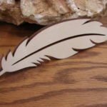 Unfinished 6" Wood Feather Crafts Native American Application