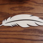 Unfinished 6" Wood Feather Crafts Native American Application - Image 2