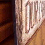 Rustic Printed Birch Bark and Twig Welcome to our Cabin Authentic Wild Wings Sign - Image 2