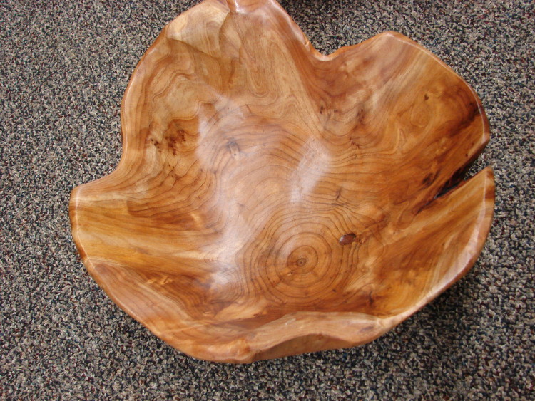 Hand Carved Bowls Exotic Root Wood Rustic Primitive Centerpiece Bowl, Moose-R-Us.Com Log Cabin Decor