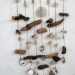 Driftwood Sea Glass Seashell Chime Hanger Shell Beach Decor - Image 2