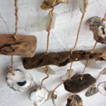 Driftwood Sea Glass Seashell Chime Hanger Shell Beach Decor - Image 3