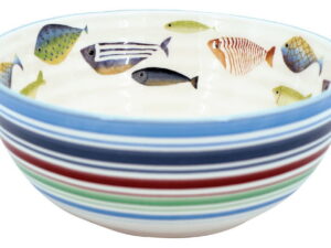 Fishing Cabin Decor Fish Tales Fishing Theme Ceramic 6" Small Serving Bowl