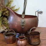 Vintage Rustic Copper Decorating Accessories Vase Bowl Pot Pitcher Planter