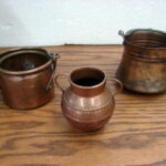 Vintage Rustic Copper Decorating Accessories Vase Bowl Pot Pitcher Planter - Image 9