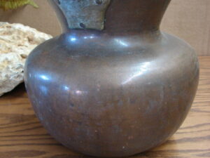 Vintage Fancy Handle Large Copper Urn with Bail Handle