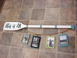 4 Foot This is Us 4 Frame Wall Hanging Boat Oar 4x6 Picture Frames