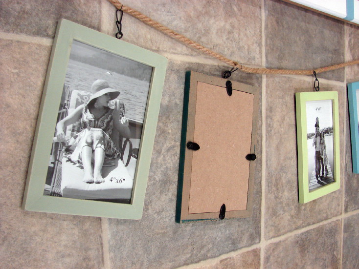 4 Foot This is Us 4 Frame Wall Hanging Boat Oar 4&#215;6 Picture Frames, Moose-R-Us.Com Log Cabin Decor