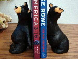 Big Sky Carvers Bearfoots Bears Book End Bookends Simon & Schuster Black Bear