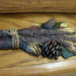 Pine Tree Pinecone Rustic  Arrow Lodge Directional Sign North Woods Decor - Image 2