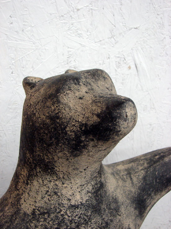 Inuit Upright Praising Stylized Bear Statue Indoor/Outdoor Welcome - Image 3