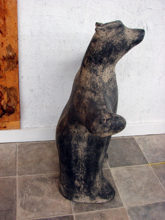 Inuit Upright Praising Stylized Bear Statue Indoor/Outdoor Welcome - Image 2
