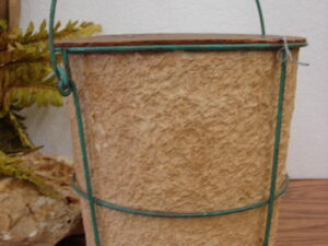 Vintage Early Fishing Decor Paper Pulp Bait Minnow Bucket Mit Shel Air O Matic