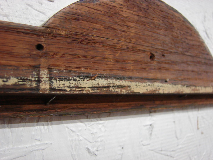 Antique Simple Spoon Carved Oak Picture Mirror Frame, Moose-R-Us.Com Log Cabin Decor