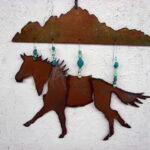 Segregated Iron Wind Chime Unique Rustic Western Garden Decor