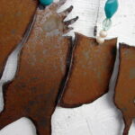 Segregated Iron Wind Chime Unique Rustic Western Garden Decor - Image 2