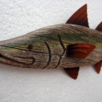 Fish Decor Stringer Wood Fishing Rusty Tin Fins Snook Black Fin Tuna - Image 2