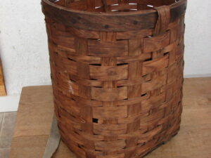 Gorgeous Antique Split Oak Pack Basket w/ Straps