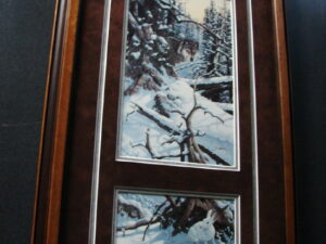 Derk Hansen Framed Eyes of the Wild Wolf Hare Artwork