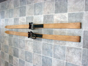 Antique Flexible Flyer USA Wood Snow Skis 1930's Ski Lodge Decor