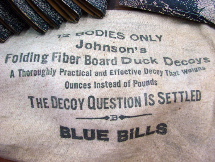 Old Vintage Johnson's Folding Fiber Board Duck Decoy 1940's Hen Rare 