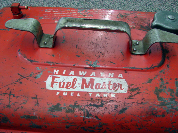 Vintage Hiawatha Boat Motor Fuel Gas Tank Outboard Motors, Moose-R-Us.Com Log Cabin Decor