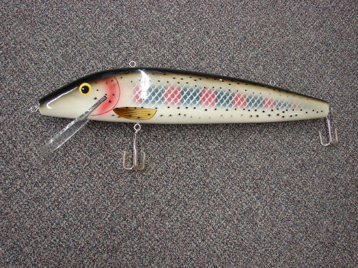 Giant Oversized Rapala Fishing Lure Store Display Hanging Minnow Cabin Decor