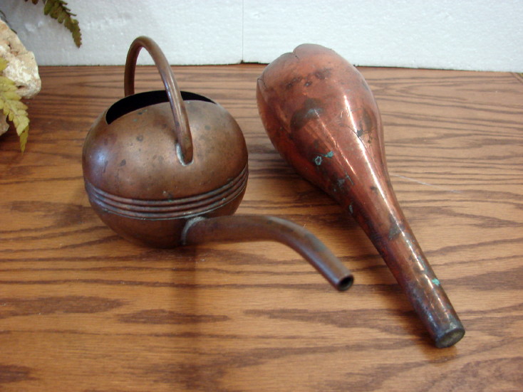 Vintage Primitive Rustic Copper Tulip Flower Shaped Pick Epergne - Image 2