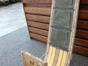 Display Winter Snow Sled Wooden Toboggan Hill King Wall Hanger