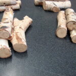 Real Birch Bark Log Miniature Firewood Dollhouse Fairy Garden Bundle of Logs - Image 2