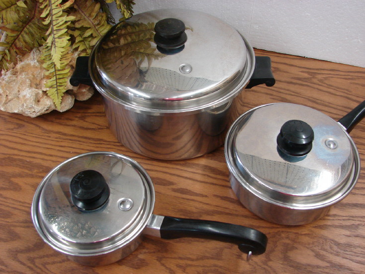 Saladmaster Tri-Clad Stainless Steel Oil Coir Electric Skillet Vintage Cookware, Moose-R-Us.Com Log Cabin Decor