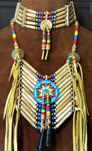 Native American Indian Crafts Buffalo Horn Bone Hairpipe Tube Beads Cones, Moose-R-Us.Com Log Cabin Decor