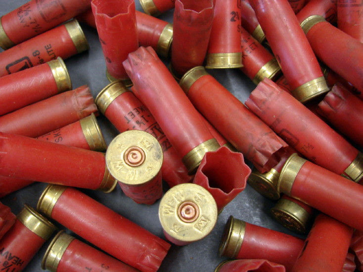 Empty Used Shotgun Shell Brass Copper Shells Hunting Theme Craft