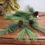 Massive Long Needle Pine Cone Garland Pick Realistic Real Pinecones - Image 2
