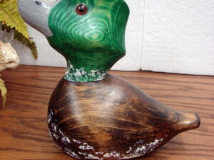 David Koenen Wood Carved Chunky Folk Art Mallard Decoy